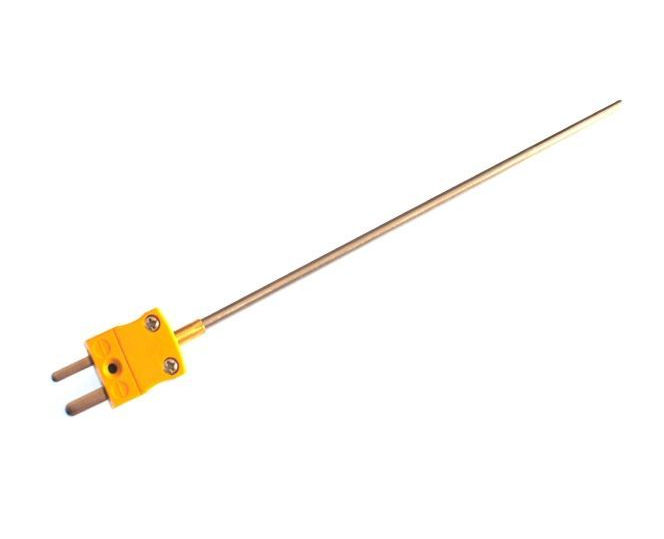 ANSI 0.25mm Diameter Fast Response Mineral Insulated Thermocouple with ANSI Miniature Plug - Type K