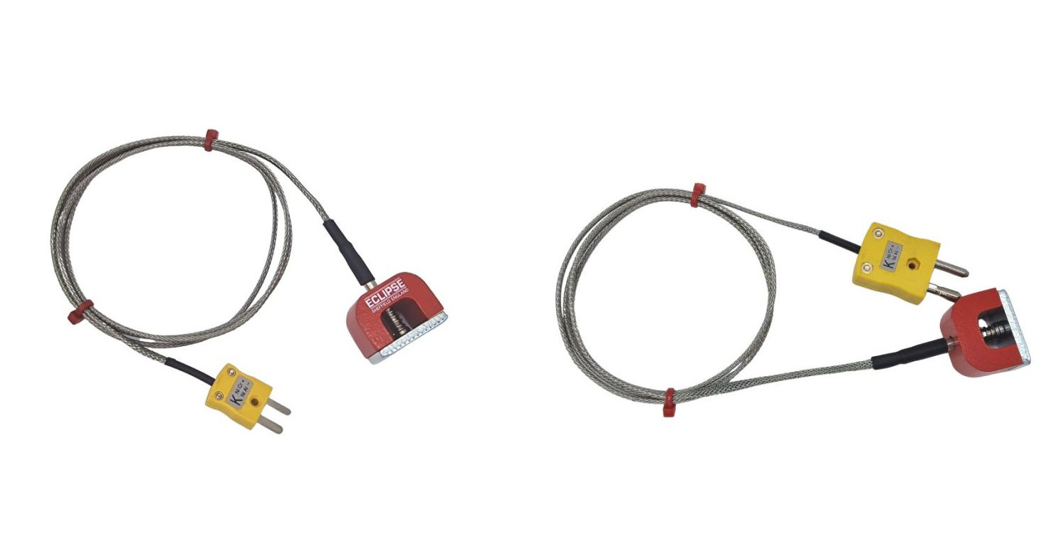 ANSI Type K 4.5kg Pull Power (Horseshoe) Magnet Thermocouple, PFA Insulated Cable with Stainless Steel Over-Braid
