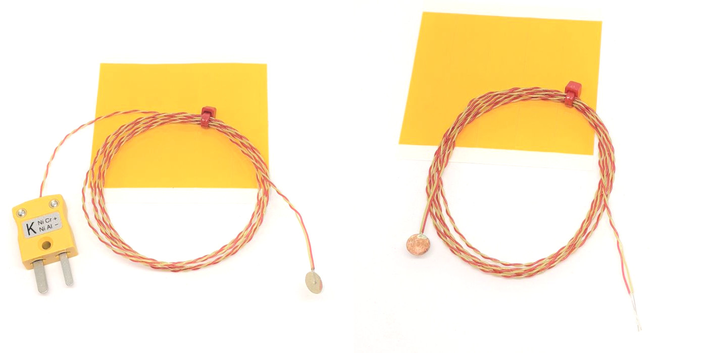 ANSI Fine Wire Disc Thermocouple, PFA with Miniature Plug