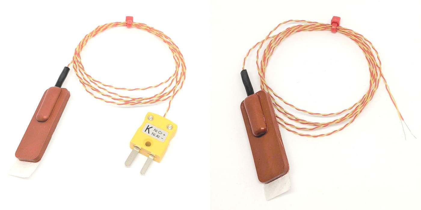 ANSI Silicone Rubber Patch Thermocouple, PFA Twin Twisted