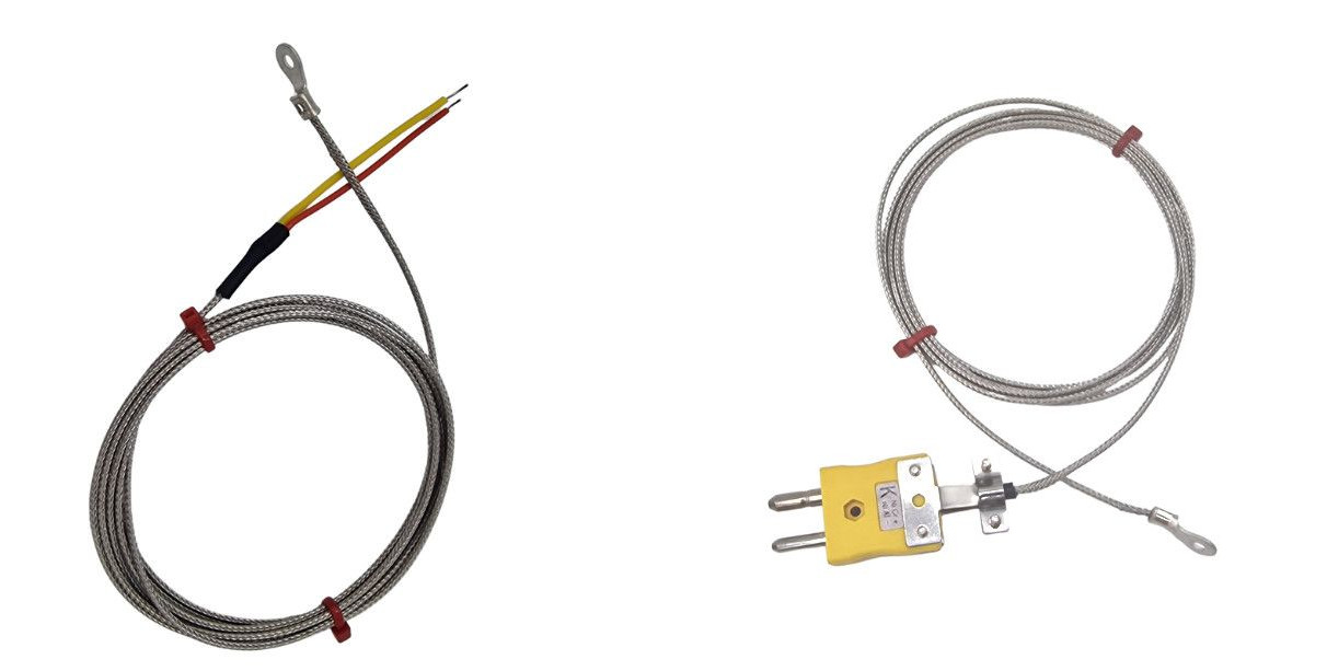 ANSI Washer Thermocouple, Glassfibre insulated Cable with Stainless Steel Over-Braid