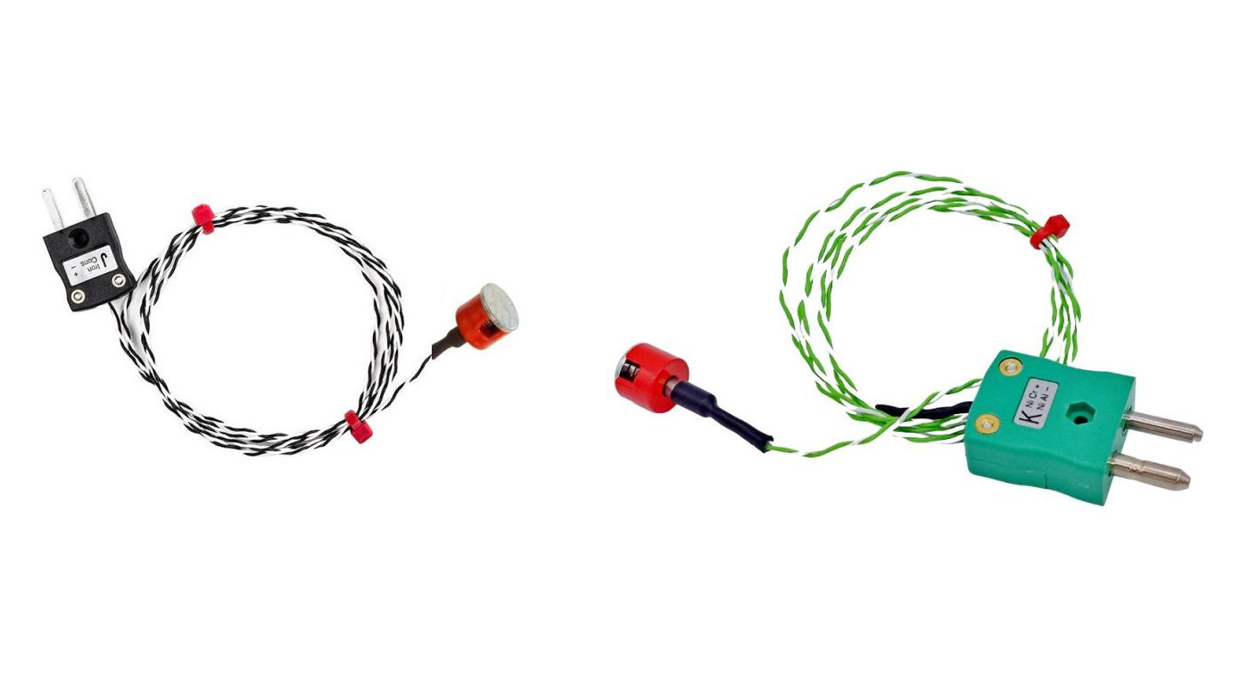 IEC Type K 0.7kg Pull Button Magnet Thermocouple, PTFE Insulated