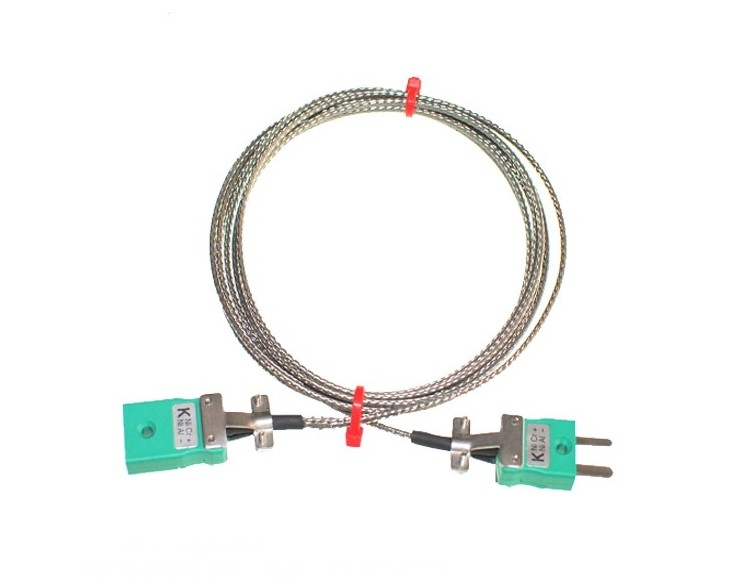 Glassfibre Insulated Cable / Wire with MINIATURE Thermocouple Plugs & Sockets IEC