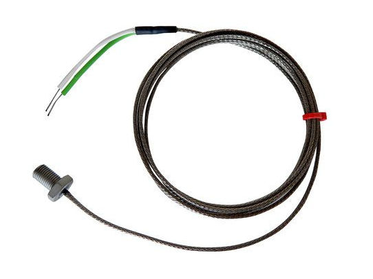 IEC Bolt Thermocouple, Glassfibre Stainless Steel Over Braided Cable - Type K
