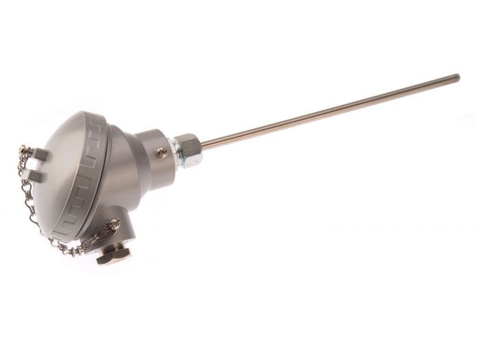 Industrial Style Mineral Insulated Thermocouple with KNE Terminal Head Type K