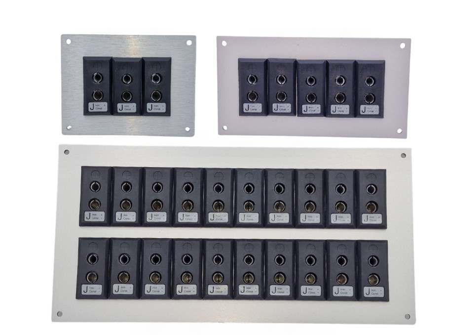 Thermocouple Connector Aluminium Panel with Type J ANSI Standard Sockets