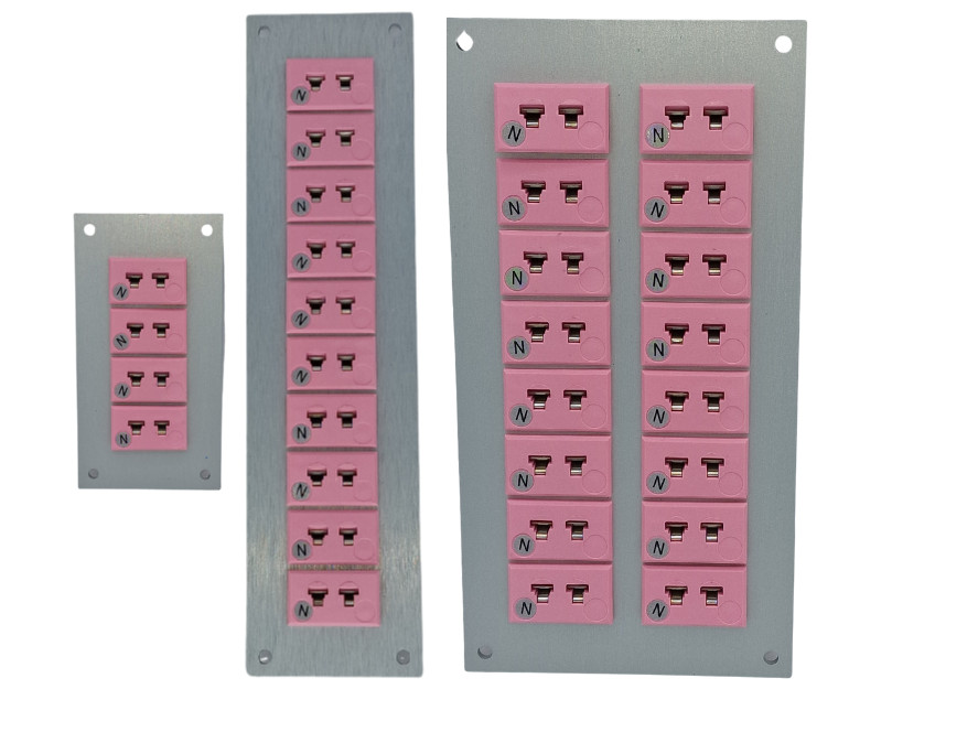 Thermocouple Connector Aluminium Panel with Type N IEC Miniature Sockets
