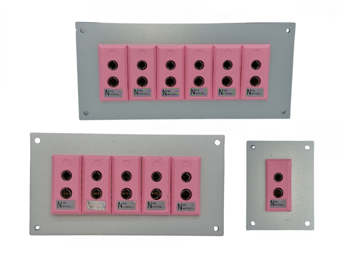 Thermocouple Connector Aluminium Panel with Type N IEC Standard Sockets