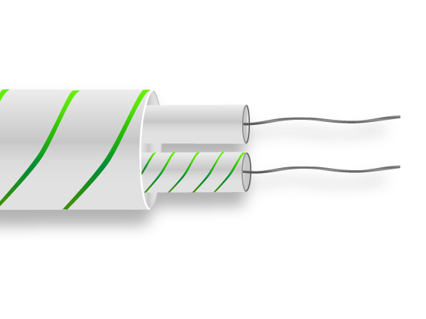 Glassfibre Flat Pair Thermocouple Cable / Wire IEC