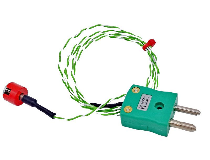 IEC Type K 0.7kg Pull Button Magnet Thermocouple, PTFE Insulated with Type K Standard Plug