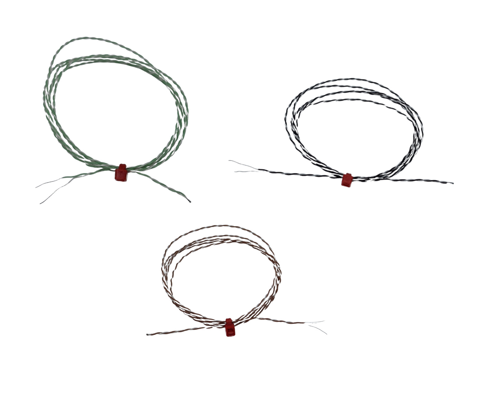 PFA insulated Twin Twisted IEC Exposed Junction Thermocouple with Bare Tails