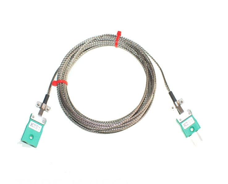 Glassfibre Insulated Cable / Wire with Thermocouple Plugs & Sockets IEC