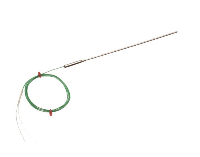 0.5mm Diameter Plain pot seal with 1 Metre of PFA insulated lead, 7/0.2mm flat pair with tails