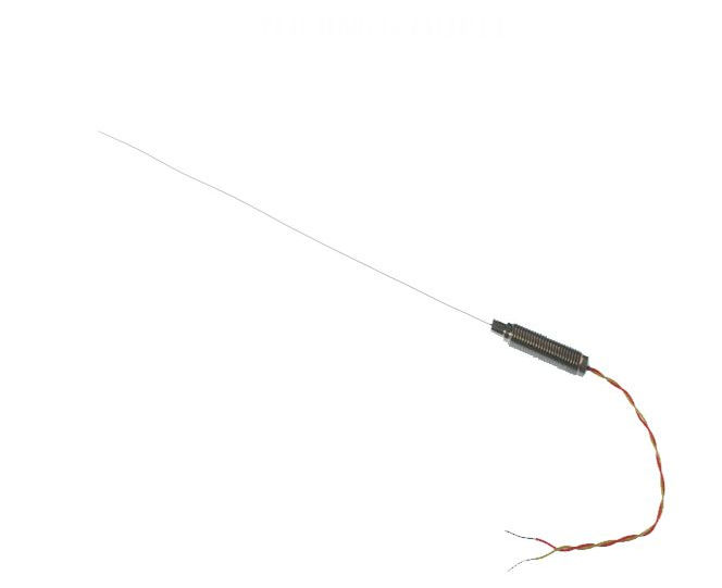 0.81mm Diameter Mineral Insulated Thermocouple with ANSI Threaded Pot & Tails - Insulated Junction