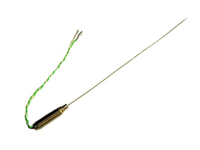 0.81mm Diameter Fast Response Thermocouple with IEC threaded pot & tails - Insulated Junction
