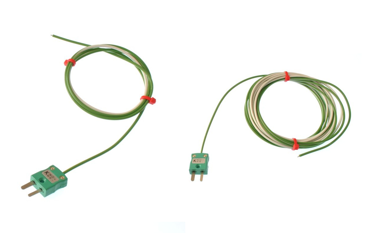 PTFE Single Shot IEC Exposed Junction Thermocouple with Miniature Plug - Type K