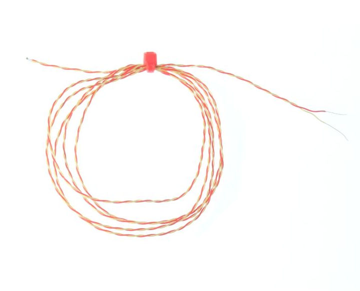 ANSI PFA Insulated Exposed Junction Thermocouple with Bare Tails - Type K - 1/0.2mm Strand Size