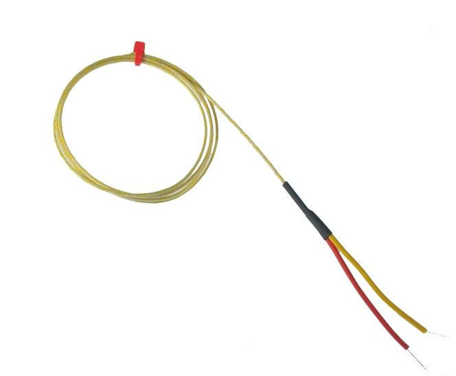 ANSI Glassfibre insulated Exposed Junction Thermocouple with Bare Tails