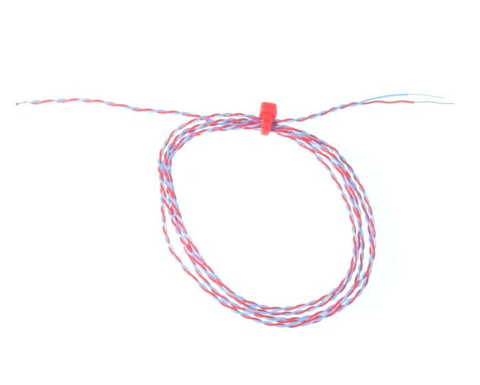 ANSI PFA Insulated Exposed Junction Thermocouple with Bare Tails - Type T