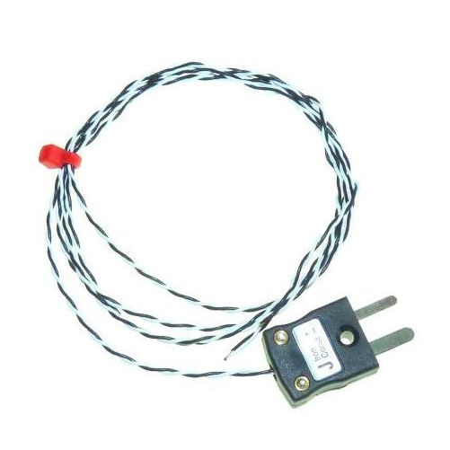 PFA insulated Twin Twisted IEC Exposed Junction Thermocouple with Miniature Plug - Type J