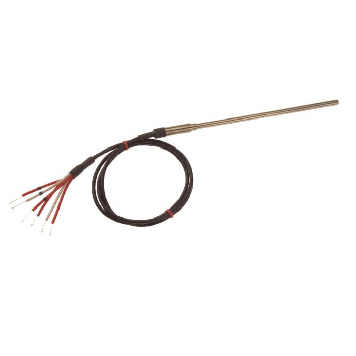 Dual Element Mineral Insulated Pt100 Probe With Extension Lead - 6.0mm Diameter