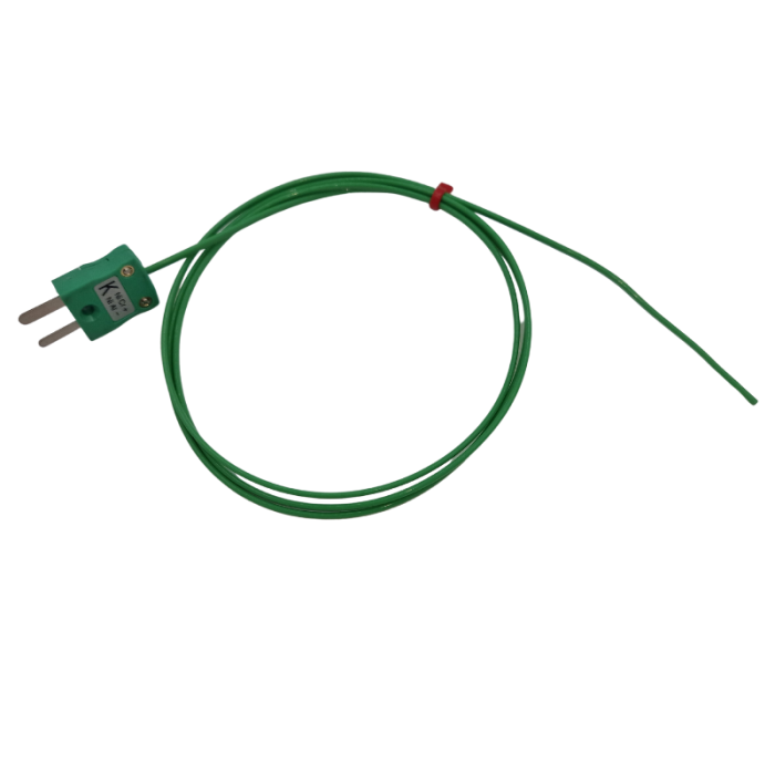 Hermetically Sealed Wire Thermocouple IEC Type K with Miniature Plug Termination