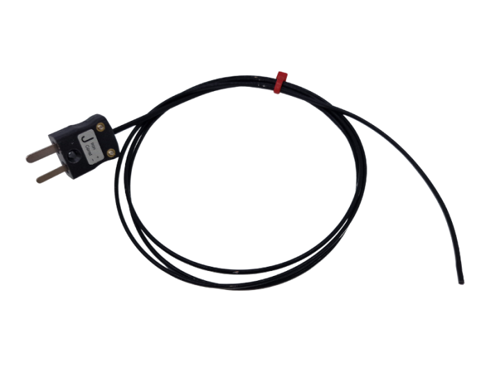 ANSI Hermetically Sealed Wire Thermocouple - Type J with Miniature Plug Termination