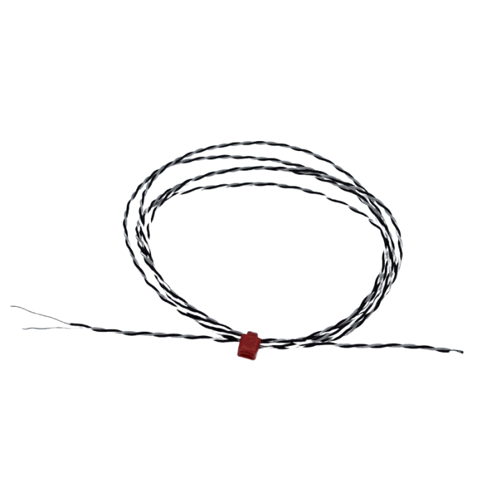 PFA insulated Twin Twisted IEC Exposed Junction Thermocouple with Bare Tails- Type J