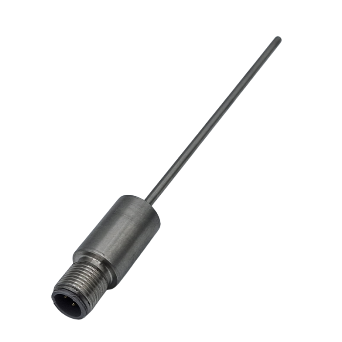 Industrial Automation Pt100 RTD Sensor with M12 connector -  Plain Barrel Process Connection Type with 3mm Sheath Diameter