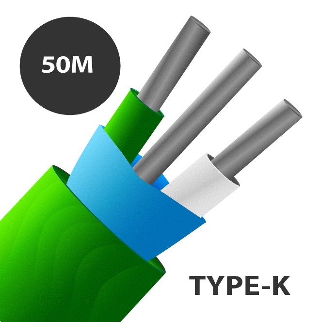 Type K PVC Insulated Mylar Screened Thermocouple Cable / Wire (IEC)