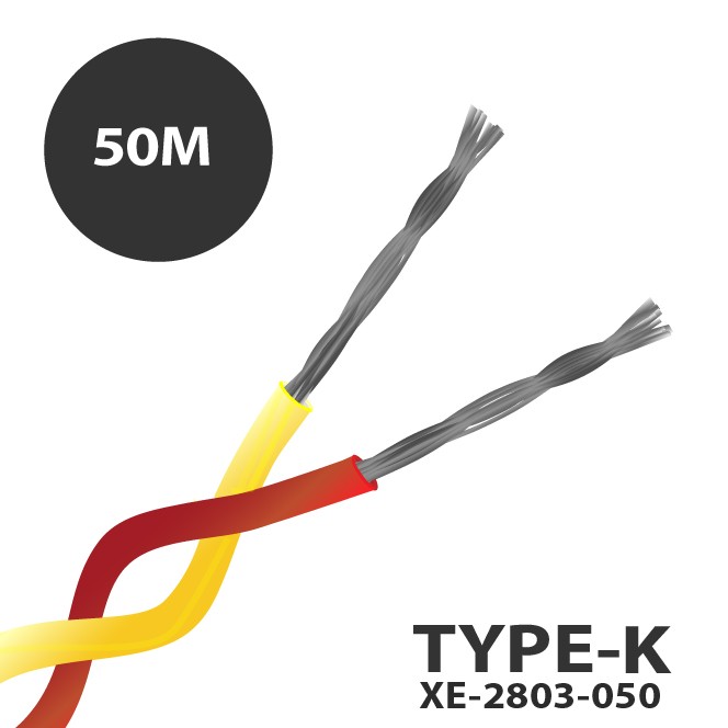 Type K PFA Insulated Twin Twisted Pair Thermocouple Cable / Wire (ANSI)