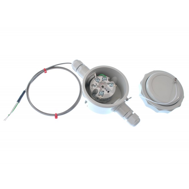 420mA remote wall mounted housing, Type K Thermocouple input 1 metre lead