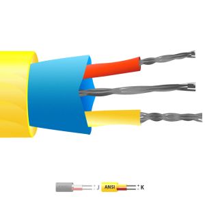 Type K PVC Insulated Mylar Screened Thermocouple Cable / Wire (ANSI)