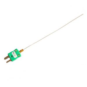0.25mm Diameter Fast Response Mineral Insulated Thermocouple with IEC Miniature Plug - Type K
