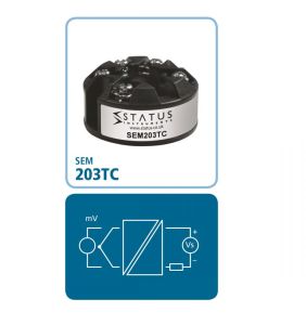Status SEM203/TC Push Button Temperature Transmitter