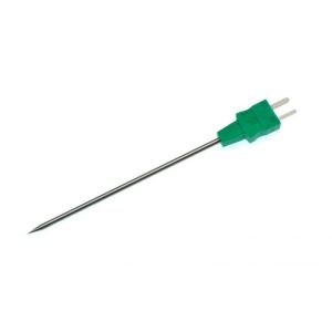 IEC Needle Tip Style Thermocouple Probe with Moulded on Miniature Plug - Type K - 110mm