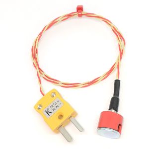 ANSI Type K 0.7kg Pull Button Magnet Thermocouple, PFA Insulated with Miniature Plug