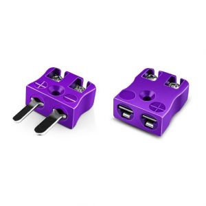 Miniature Quick Wire Thermocouple Connector Plug & Socket AM-E-MQ+FQ Type E ANSI