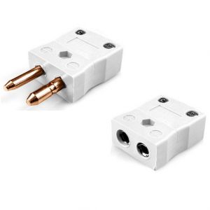 Standard Thermocouple Connector Plug & Socket IS-CU-M+F Type CU IEC