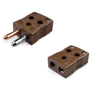 Standard Quick Wire Thermocouple Connector Plug & Socket IS-T-MQ+FQ Type T IEC