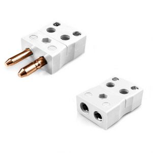 Standard Quick Wire Thermocouple Connector Plug & Socket IS-CU-MQ+FQ Type CU IEC