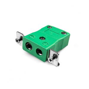 Standard Panel Mount Thermocouple Connector with Stainless Steel Bracket AS-R/S-SSPF Type R/S ANSI