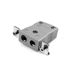 Standard Panel Mount Thermocouple Connector with Stainless Steel Bracket IS-B-SSPF Type B IEC