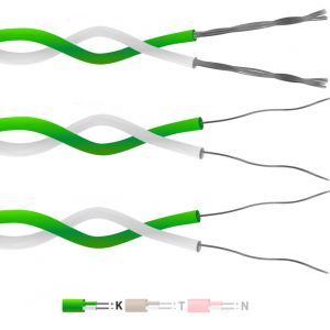 Type K PFA Insulated Twin Twisted Pair Thermocouple Cable / Wire (IEC)