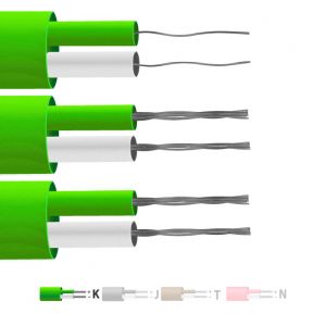 Type K PFA Insulated Flat Pair Thermocouple Cable / Wire (IEC)