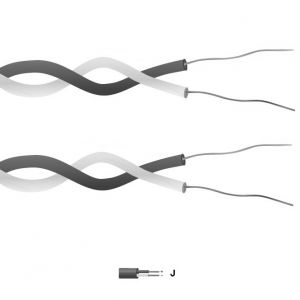 Type J PFA Insulated Twin Twisted Pair Thermocouple Cable / Wire (IEC)