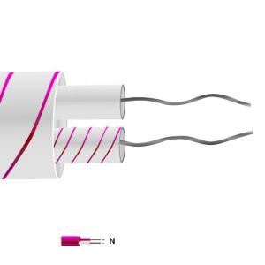 Type N Glassfibre Insulated Flat Pair thermocouple Cable / Wire (IEC)