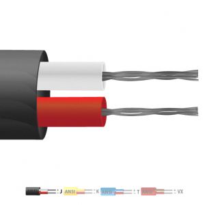 Type J PVC Insulated Flat Pair Thermocouple Cable / Wire (ANSI)