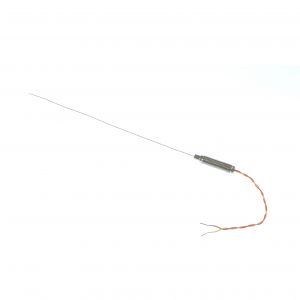 Mineral Insulated Thermocouple with Threaded Pot and 100mm of PFA insulated Twin Twisted ANSI lead - Type K