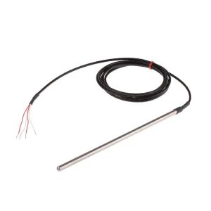 General Purpose Pt100 Probe with PFA lead - Type PRT - 6.0mm probe diameter - 200mm probe length - 2M cable length